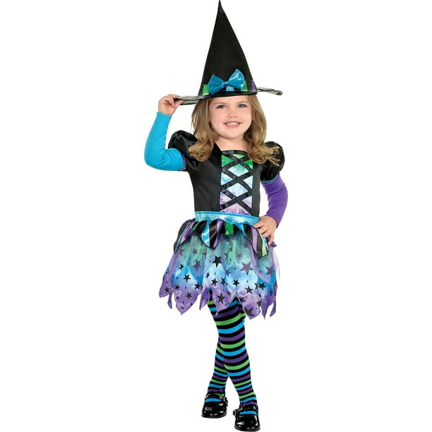 Little Witch Girls Child Classic Spell Caster Sorcerer Costume